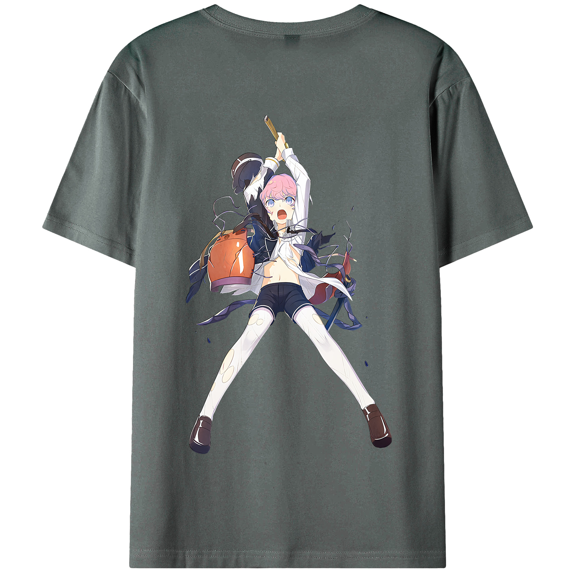 （画像用） 刀剣乱舞 Touken Ranbu 綿100％半袖Tシャツ（背面プリント）